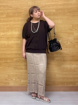 「レディースファッション」｜ぁむさん（レディース・151cm）の春コーディネート