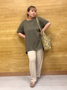 「アイテム（チュニック）」を使った、ぁむさん（レディース・151cm）の夏コーディネート