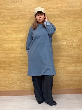 「アイテム（キャスケット）」を使った、ぁむさん（レディース・151cm）の冬コーディネート