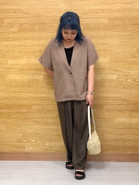 「y2k」｜「アイテム（ジャケット/アウター）」を使った、ぁむさん（レディース・151cm）の夏コーディネート