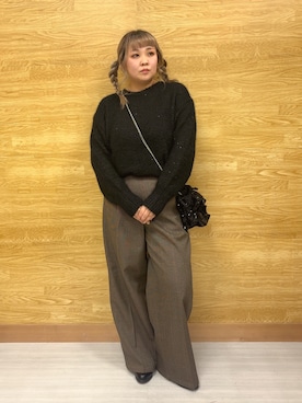 「SHOO・LA・RUE（シューラルー）のアイテム」を使った、ぁむさん（レディース・151cm）の秋コーディネート