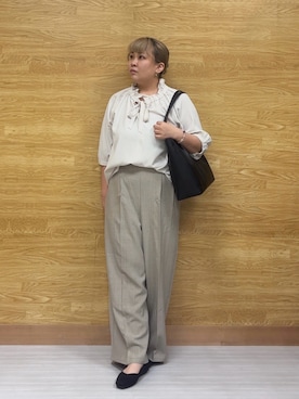 「仕事コーデ」｜ぁむさん（レディース・151cm）の夏コーディネート