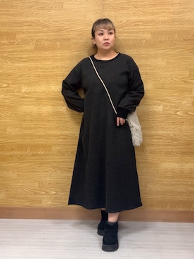 「DRESKIP（ドレスキップ）のアイテム」を使った、ぁむさん（レディース・151cm）の冬コーディネート