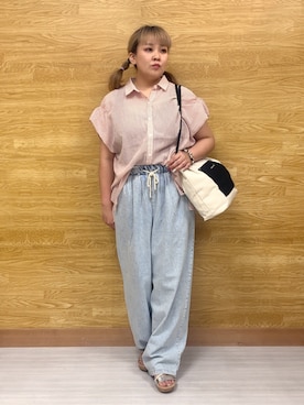 「SHOO・LA・RUE（シューラルー）のアイテム」を使った、ぁむさん（レディース・151cm）の夏コーディネート