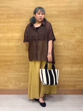 「SHOO・LA・RUE（シューラルー）のアイテム」を使った、ぁむさん（レディース・151cm）の夏コーディネート