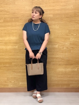 「アイテム（セットアップ）」を使った、ぁむさん（レディース・151cm）の秋コーディネート