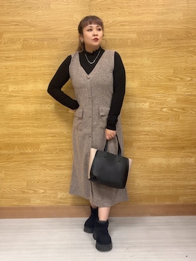 ぁむさん（レディース・151cm）の冬コーディネート