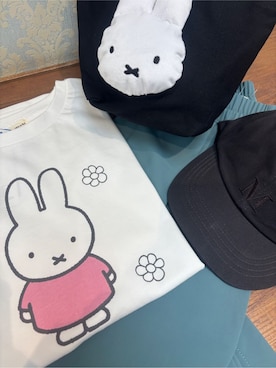 「Miffy（ ミッフィー）のアイテム」を使った、ぁむさん（レディース・151cm）の夏コーディネート