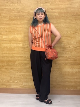 ぁむさん（レディース・151cm）の夏コーディネート