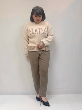 「ニットコーデ」｜「アイテム（その他）」を使った、ぁむさん（レディース・151cm）の冬コーディネート