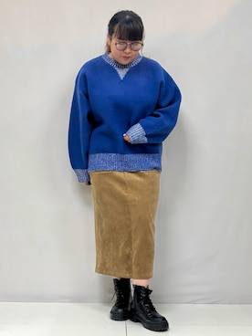 「スカートコーデ」｜ぁむさん（レディース・151cm）の冬コーディネート