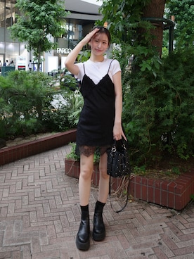 「Mili affinity（ミリアフィニティー）のアイテム」を使った、yuyuさん（レディース・163cm）の夏コーディネート