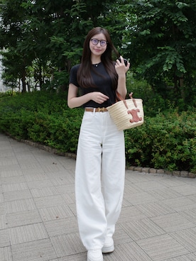 「HERMES（エルメス）のアイテム」を使った、yuyuさん（レディース・163cm）の夏コーディネート