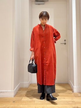 「アイテム（ワンピース/ドレス）」を使った、yokoo さん（レディース・156cm）の秋コーディネート