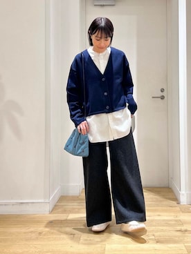 「doors」｜「アイテム（スリッポン）」を使った、yokoo さん（レディース・156cm）の冬コーディネート