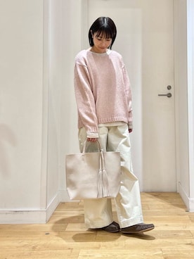 「doors」｜「アイテム（スリッポン）」を使った、yokoo さん（レディース・156cm）の冬コーディネート