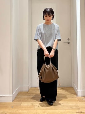 「URBAN RESEARCH DOORS（アーバンリサーチドアーズ）の『UVカット/接触冷感/吸水速乾』ドライタッチリラックスパンツ（その他パンツ）」を使った、yokoo さん（レディース・156cm）の夏コーディネート