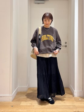 「アイテム（シャツ/ブラウス）」を使った、yokoo さん（レディース・156cm）の秋コーディネート