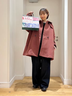 「アイテム（Tシャツ/カットソー）」を使った、yokoo さん（レディース・156cm・30代）の冬コーディネート