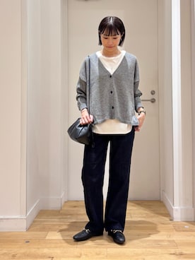 「アイテム（カーディガン/ボレロ）」を使った、yokoo さん（レディース・156cm・30代）の夏コーディネート