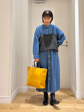 「アイテム（ワンピース/ドレス）」を使った、yokoo さん（レディース・156cm・30代）の秋コーディネート