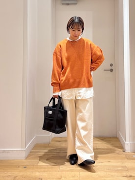 「アイテム（パンプス）」を使った、yokoo さん（レディース・156cm）の秋コーディネート