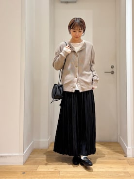 「アイテム（スカート）」を使った、yokoo さん（レディース・156cm）の秋コーディネート