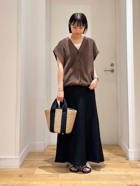 「アイテム（タンクトップ）」を使った、imari さん（レディース・156cm）の夏コーディネート