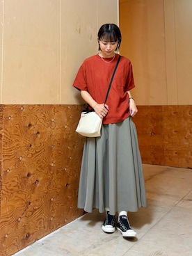 「Drifter（ドリフター）のアイテム」を使った、yokoo さん（レディース・156cm）の春コーディネート