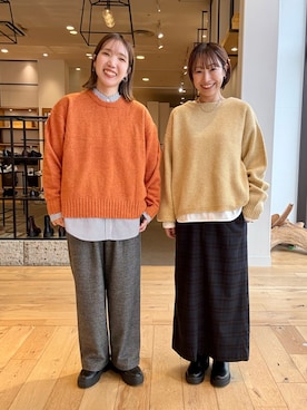 「アイテム（ブーツ）」を使った、yokoo さん（レディース・156cm）の秋コーディネート