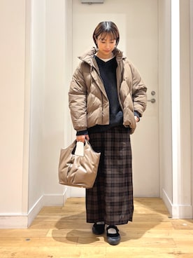 「FORK&SPOON」｜「アイテム（シューズ）」を使った、yokoo さん（レディース・156cm）の冬コーディネート