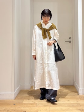 「アイテム（カーディガン/ボレロ）」を使った、yokoo さん（レディース・156cm・30代）の夏コーディネート