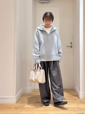 「アイテム（バレエシューズ）」を使った、yokoo さん（レディース・156cm）の秋コーディネート