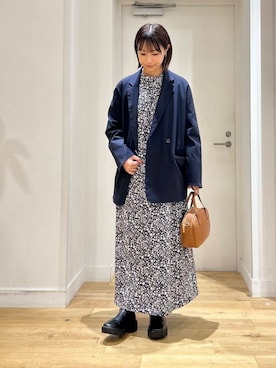 「アイテム（セットアップ）」を使った、yokoo さん（レディース・156cm）の秋コーディネート