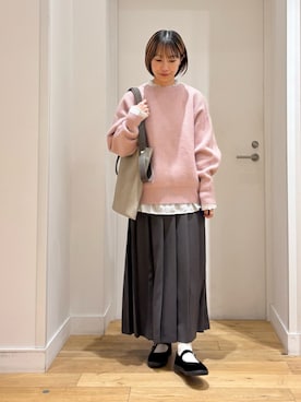 「アイテム（トートバッグ）」を使った、yokoo さん（レディース・156cm・30代）の冬コーディネート