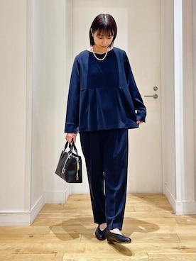 「アイテム（セットアップ）」を使った、yokoo さん（レディース・156cm）の冬コーディネート