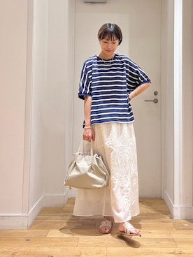 「RODE SKO（ロデスコ）のアイテム」を使った、yokoo さん（レディース・156cm）の夏コーディネート