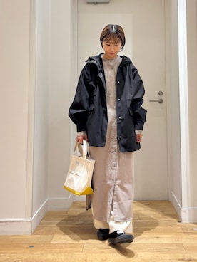 「アイテム（バレエシューズ）」を使った、yokoo さん（レディース・156cm）の秋コーディネート