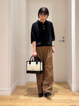 「アイテム（ローファー）」を使った、yokoo さん（レディース・156cm・30代）の夏コーディネート