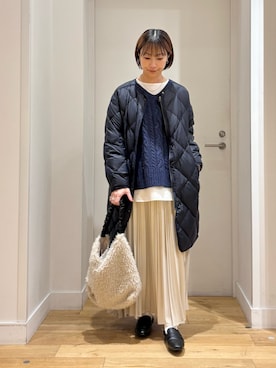 「アイテム（その他アウター）」を使った、yokoo さん（レディース・156cm・30代）の冬コーディネート