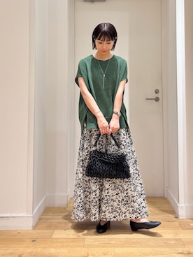 「アイテム（スカート）」を使った、yokoo さん（レディース・156cm・30代）の夏コーディネート