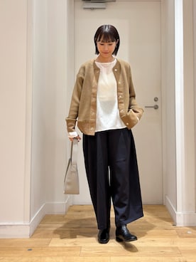 「アイテム（シャツ/ブラウス）」を使った、yokoo さん（レディース・156cm）の秋コーディネート
