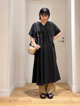 「MARCO BIANCHINI（マルコビアンチーニ）のアイテム」を使った、imari さん（レディース・156cm）の夏コーディネート