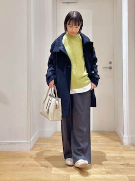 「doors」｜「アイテム（スリッポン）」を使った、yokoo さん（レディース・156cm）の冬コーディネート