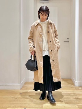 「SMITH（スミス）のアイテム」を使った、yokoo さん（レディース・156cm）の冬コーディネート