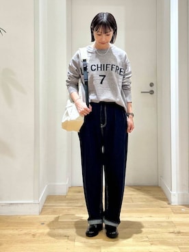 「アイテム（レインシューズ）」を使った、yokoo さん（レディース・156cm）の秋コーディネート