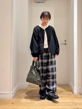 「EKAL（エカル）のアイテム」を使った、yokoo さん（レディース・156cm）の秋コーディネート