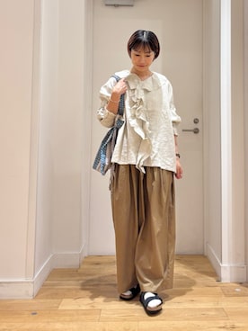 「かぐれ（カグレ）のアイテム」を使った、yokoo さん（レディース・156cm）の夏コーディネート