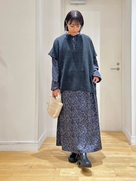 「COLD BREAKER（コールドブレーカー）のアイテム」を使った、yokoo さん（レディース・156cm）の冬コーディネート