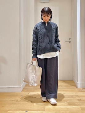 「doors」｜「アイテム（スリッポン）」を使った、yokoo さん（レディース・156cm）の冬コーディネート